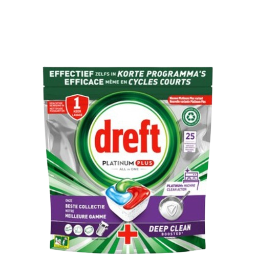 Dreft Platinum plus Allin1 - deep clean fresh herbal breeze
